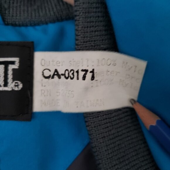 Vintage JanSport 80s 90s blue ski hiking rain windbreaker nylon jacket - Picture 13 of 14